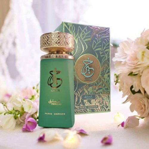 Perfume Khair Pistachio de Paris Corner. Fragancia unisex de la familia olfativa Floral Frutal Gourmand lanzada en 2023