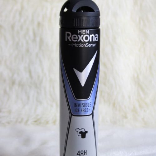 Desodorante en aerosol Rexona Men Invisible Ice Fresh. Es un desodorante antitranspirante diseñado para hombres
