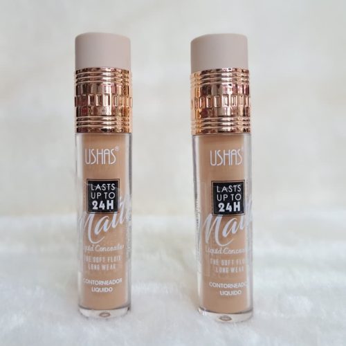 Corrector de maquillaje de larga duración hasta 24 horas de cobertura.