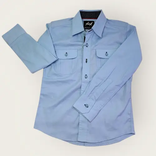 Camisas mangas largas elegantes con bolsillo y botones