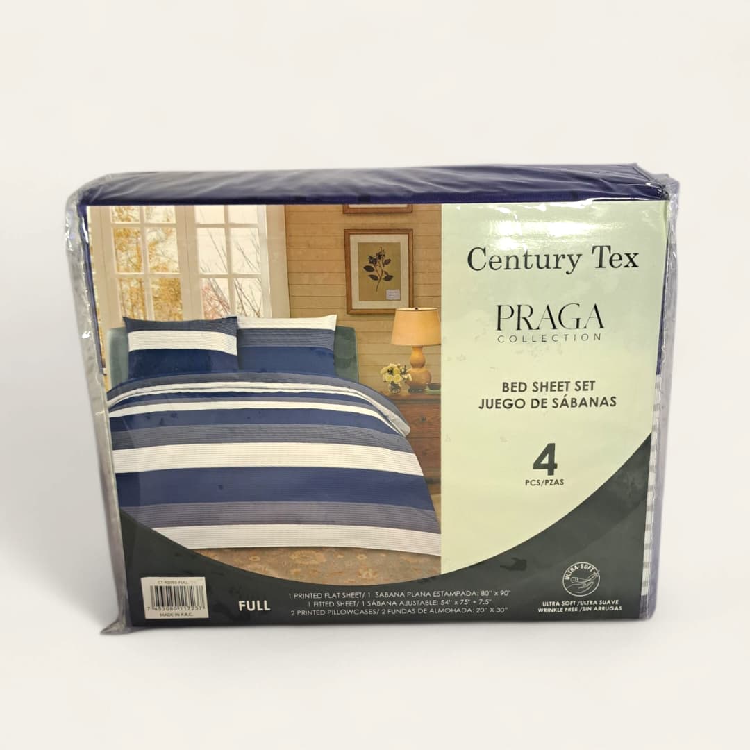 Juego de 1 sábana plana 80"x90", 1 sábana ajustable 54"x75"+7.5", 2 fundas de almohada 20"x30" - Imagen 2