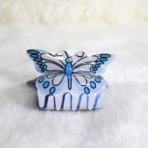 Pinza para cabello con diseño de mariposa