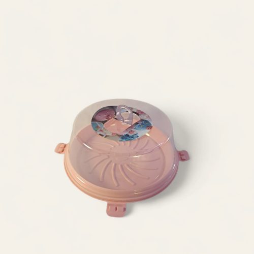 Porta pasteles con asa de 6 a 8 pulgadas, contenedor redondo portátil para tartas/contenedor de almacenamiento, para transportar pasteles.