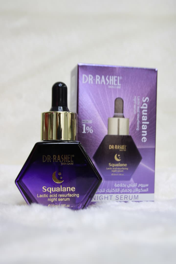 Perfume suero de noche renovador con escualano y ácido láctico