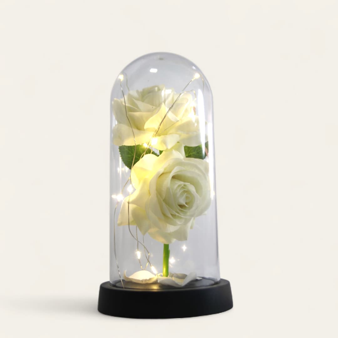 Adorno floral conocido como rosa eterna o rosa preservada - Imagen 2
