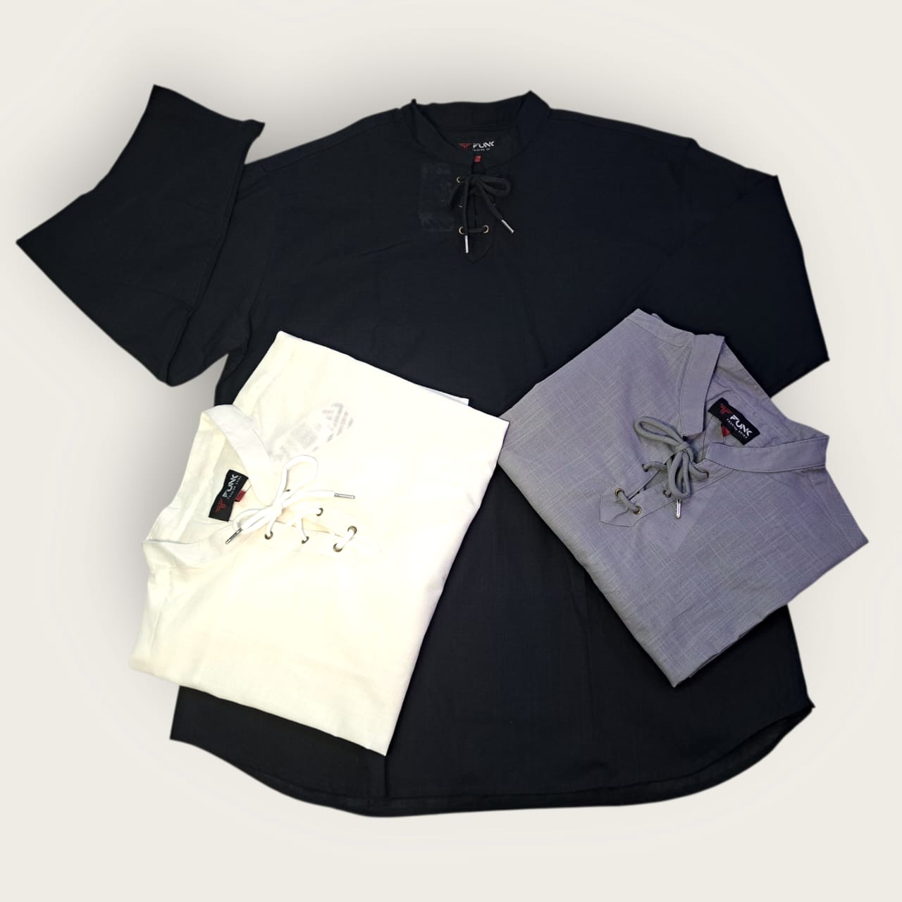 Camiseta casual de lino de manga larga para hombre, cuello en V, con cordones, para yoga, playa