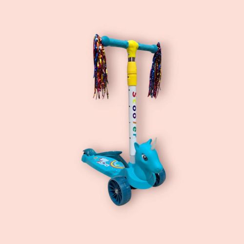 Patineta triciclo para niños con motonetas en el manubrio