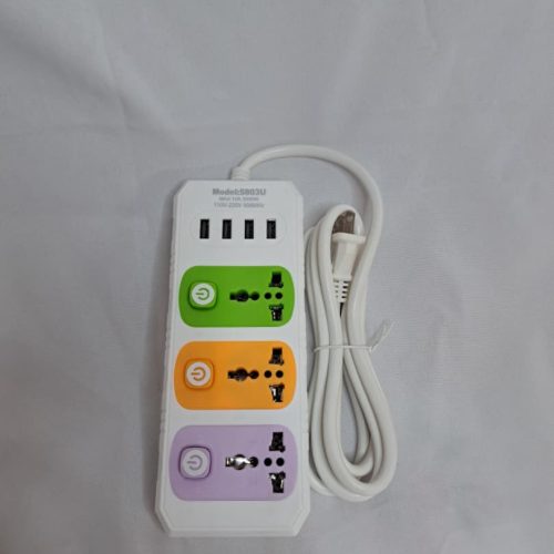 Regleta multifuncional+4 entrada USB