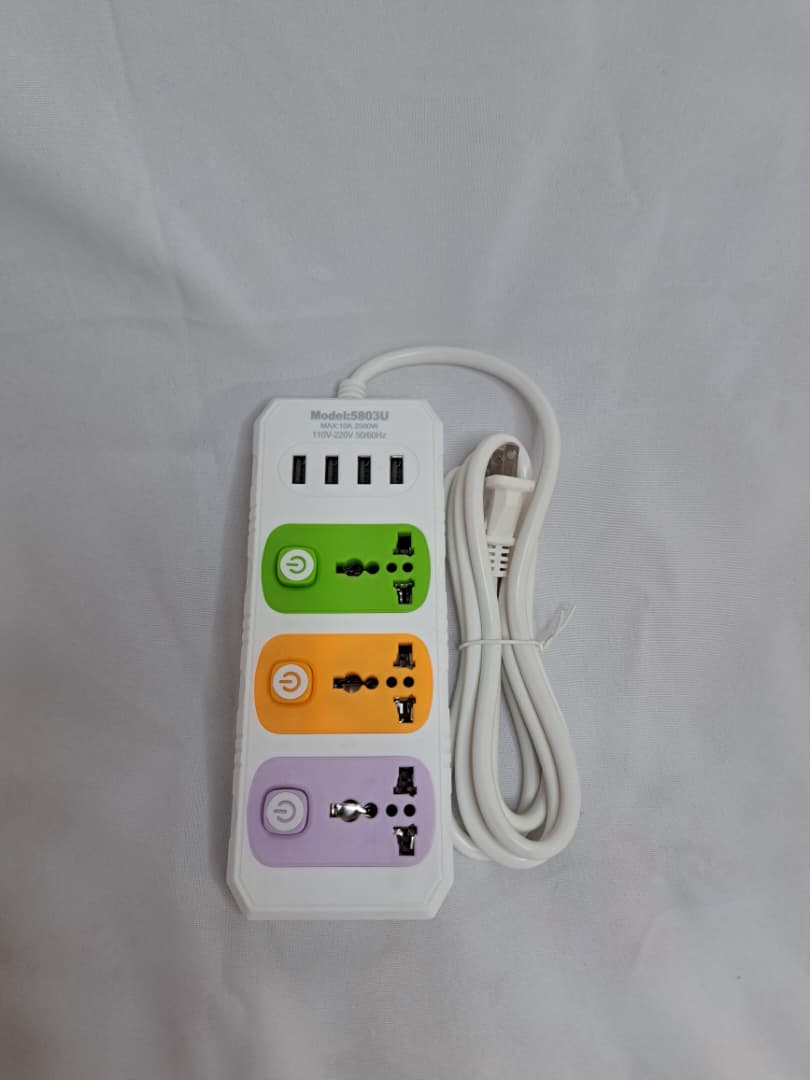 Regleta multifuncional+4 entrada USB