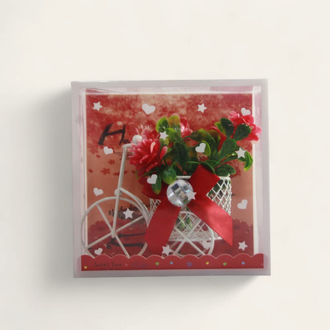 Artículo de regalo o de decoración, comúnmente conocido como "mini bicicleta de flores" - Imagen 2