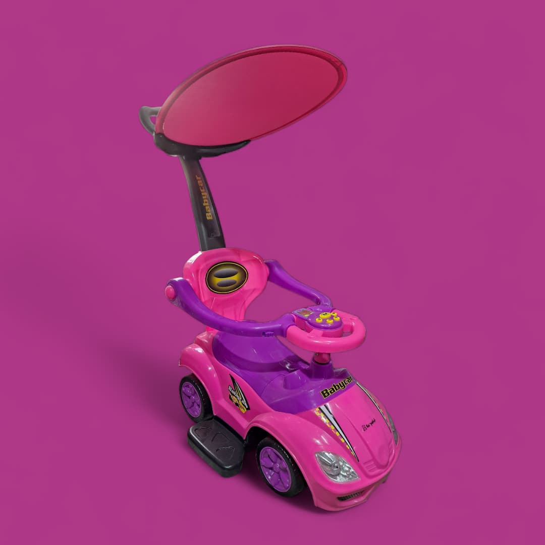 Andador mini auto con techo y barra de dirección