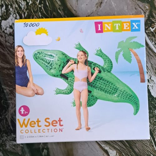 Balsa inflable en forma de cocodrilo 80"x45"